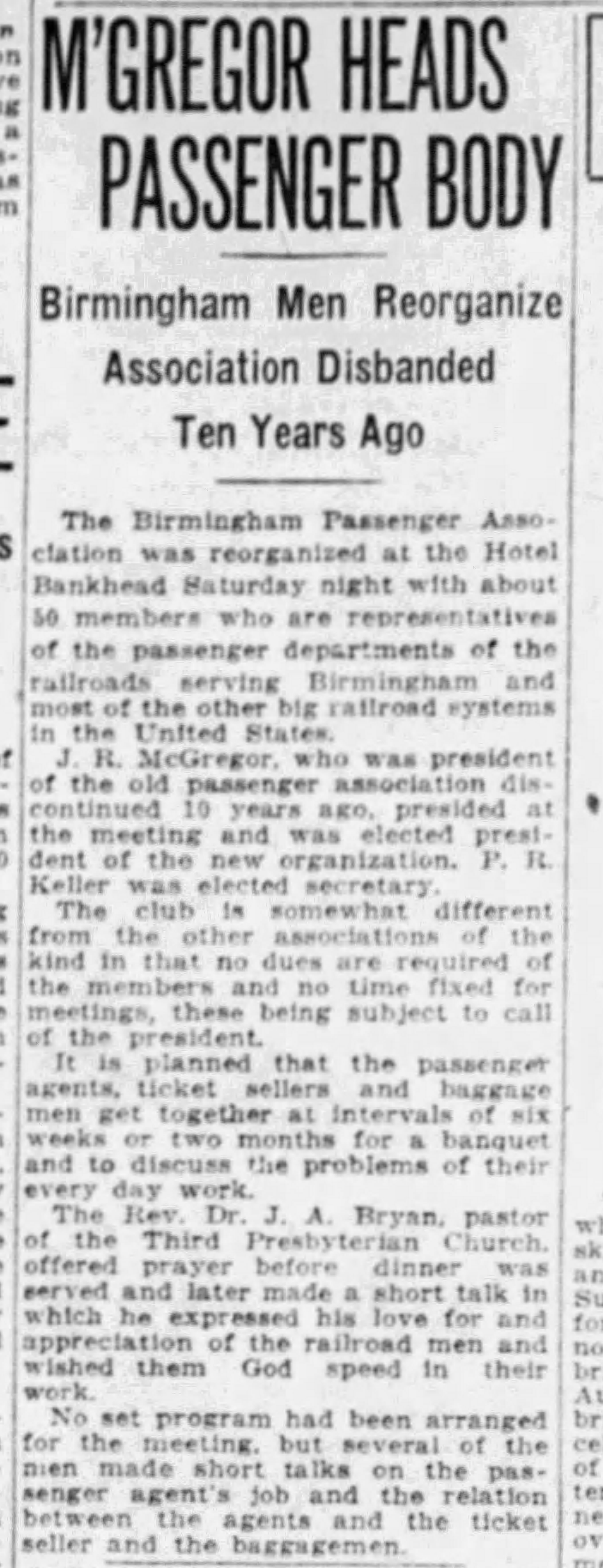 M'Gregor Heads Passenger Body